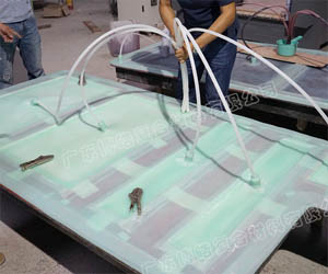 玻璃鋼矽膠模具定制 新型VPI矽膠真空灌注成型工藝 矽膠真空袋壓工藝模具 用于風電/船(chuán)艇/化糞池/汽車零部件等