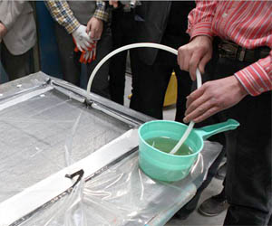 FRP玻璃鋼工具 加厚耐酸堿水瓢水勺帶嘴 調矽膠樹(shù)脂膠衣工具 玻璃鋼原料調和用加厚水勺水舀