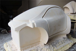 玻璃鋼複合材料模具廠家 FRP複材汽車殼體模具 新能源汽車外殼模具 複合材料模具原模五軸CNC雕刻設計加工定制